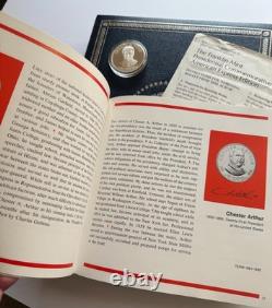 Franklin Mint Sterling Silver Presidential Commemorative Medals 37 pc incl FORD