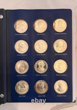 Franklin Mint Sterling Silver Presidential Set 34.67 ASW