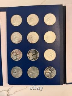 Franklin Mint Sterling Silver Presidential Set 34.67 ASW