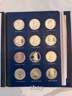 Franklin Mint Sterling Silver Presidential Set 34.67 ASW
