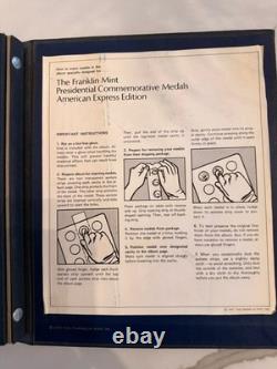 Franklin Mint Sterling Silver Presidential Set 34.67 ASW