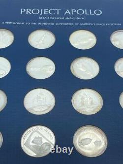 Franklin Mint Sterling Silver Project Apollo Full Coin Set
