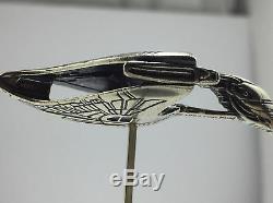Franklin Mint Sterling Silver Star Trek Romulan Warbird Stand/Certificate
