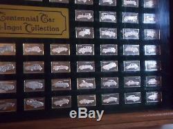 Franklin Mint Sterling Silver The Centennial Car Mini Ingot Collection Full Set