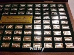Franklin Mint Sterling Silver The Centennial Car Mini Ingot Collection Full Set