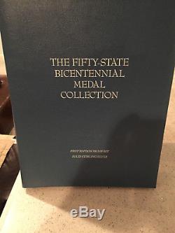 Franklin Mint Sterling Silver The Fifty-state Bicentennial Medal Collection
