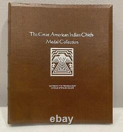 Franklin Mint Sterling Silver The Great American Indian Chiefs Medal Collection