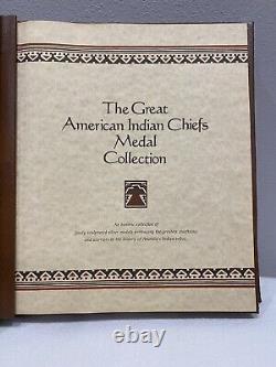 Franklin Mint Sterling Silver The Great American Indian Chiefs Medal Collection