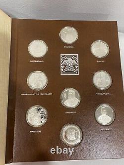 Franklin Mint Sterling Silver The Great American Indian Chiefs Medal Collection