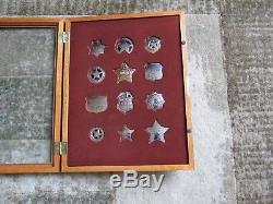 Franklin Mint Sterling Silver The Official Badges Of The Great Western Lawmen