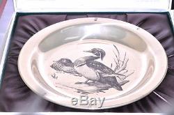 Franklin Mint Sterling Silver The Wood Duck Plate Audubon Society J. Lansdowne