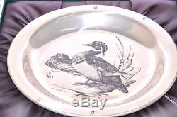 Franklin Mint Sterling Silver The Wood Duck Plate Audubon Society J. Lansdowne