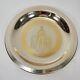 Franklin Mint Sterling Silver U Of Virginia Alumni Plate Inlaid 24k Gold