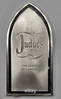 Franklin Mint Stories of the Bible 32 gram Sterling Silver Tablet Judges