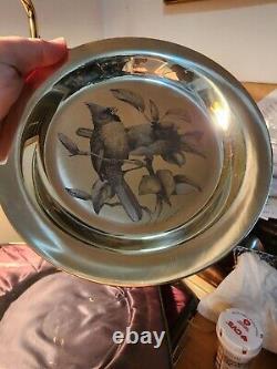Franklin Mint The Cardinal Sterling Silver Plate Limited Edition Audubon