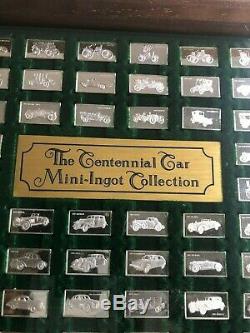 Franklin Mint The Centennial Car 100 Sterling Silver Mini-Ingot Collection