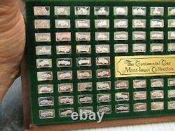 Franklin Mint The Centennial Car Sterling Silver Mini-Ingot Collection & Box