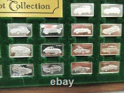 Franklin Mint The Centennial Car Sterling Silver Mini-Ingot Collection & Box