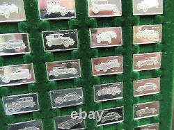 Franklin Mint The Centennial Car Sterling Silver Mini-Ingot Collection & Box