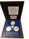 Franklin Mint The Dawn Of New Millenium Silver 3 Medal Collection Coa, Box
