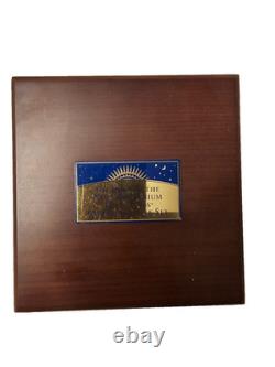 Franklin Mint The Dawn of New Millenium Silver 3 Medal Collection COA, Box