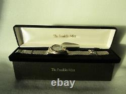 Franklin Mint The Dragon Masters Solid Sterling Silver Gilt Diamond & Ruby Watch