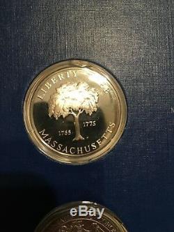 Franklin Mint The Fifty-State Bicentennial Medal Collection 40oz Sterling Silver