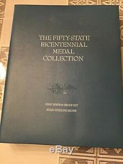 Franklin Mint The Fifty-State Bicentennial Medal Collection (Sterling Silver)