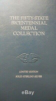 Franklin Mint The Fifty-State Bicentennial Medal Collection Sterling Silver
