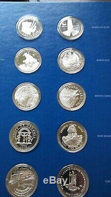 Franklin Mint The Fifty-State Bicentennial Medal Collection Sterling Silver
