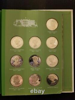 Franklin Mint The First Ladies of United States Sterling Silver Proof 40 Medals