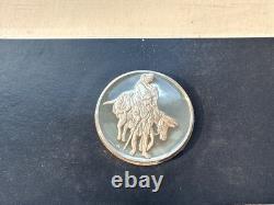 Franklin Mint The Flight into Egypt Sterling Silver Medal (Rembrandt Series)