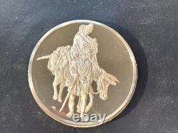 Franklin Mint The Flight into Egypt Sterling Silver Medal (Rembrandt Series)