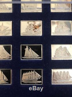 Franklin Mint The Great Sailing Ships of History Sterling Silver Ingots