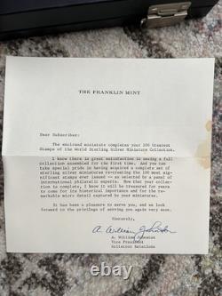 Franklin Mint The Greatest Stamps Of The World (100 Stamps In. 925 Silver)