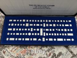 Franklin Mint The Greatest Stamps Of The World (100 Stamps In. 925 Silver)