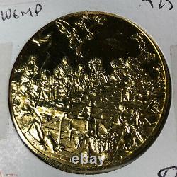 Franklin Mint, The Last Supper 2 oz 24k Gold Sterling Silver Medal Round