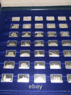 Franklin Mint The Medallic Register of the World's Greatest Ships 925 Silver