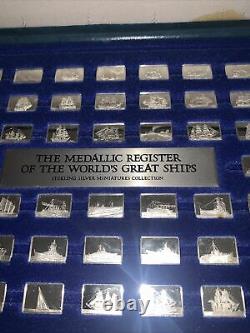 Franklin Mint The Medallic Register of the World's Greatest Ships 925 Silver