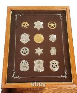 Franklin Mint/ The Official Badges Of The Great Western Lawmen Sterling Silver