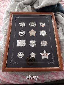 Franklin Mint The Official Badges Of The Great Western Lawmen Sterling Silver
