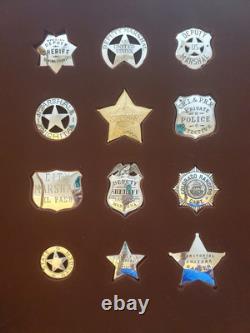 Franklin Mint/ The Official Badges Of The Great Western Lawmen Sterling Silver
