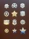 Franklin Mint/ The Official Badges Of The Great Western Lawmen Sterling Silver