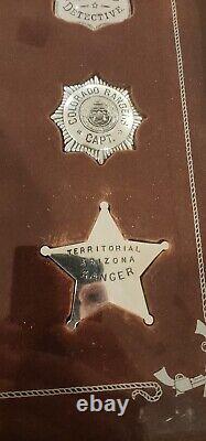 Franklin Mint/ The Official Badges Of The Great Western Lawmen Sterling Silver
