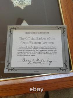 Franklin Mint/ The Official Badges Of The Great Western Lawmen Sterling Silver