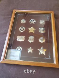 Franklin Mint/ The Official Badges Of The Great Western Lawmen Sterling Silver