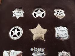 Franklin Mint The Official Badges Of The Great Western Lawmen Sterling Silver