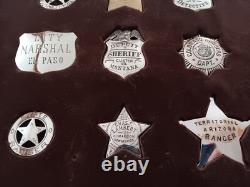 Franklin Mint The Official Badges Of The Great Western Lawmen Sterling Silver
