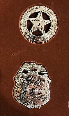 Franklin Mint/ The Official Badges Of The Great Western Lawmen Sterling Silver