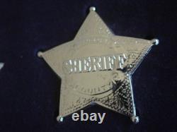 Franklin Mint/ The Official Badges Of The Great Western Lawmen Sterling Silver